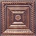 Brilliance Copper/Black (24x24 PVC 20 mil) Ceiling Tile - Drop in Grid or Staple/Glue Application