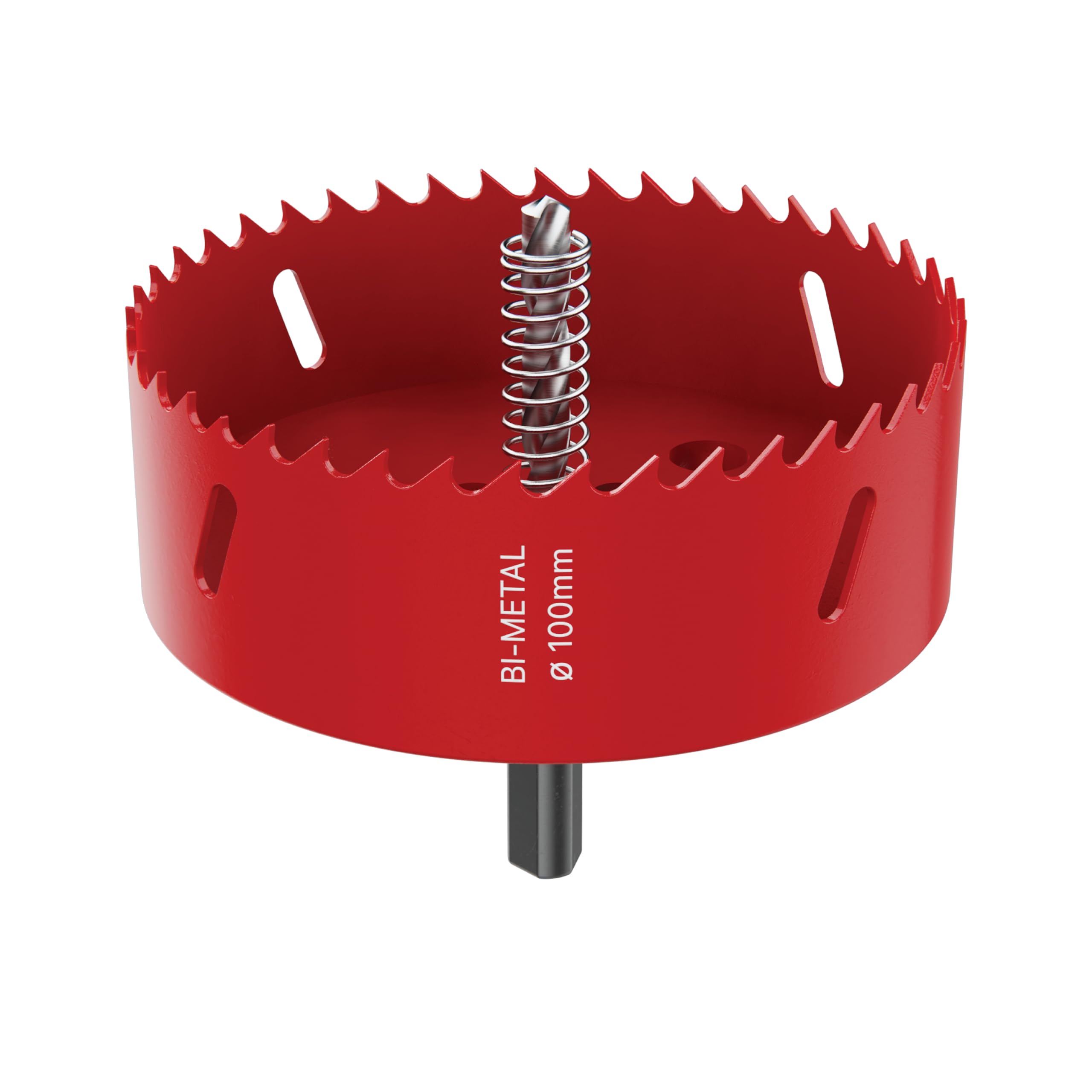 DURI 100mm Bi-Metal Hole Saw Kit with Arbor & Pilot Bit, High-Speed Steel for Fast Cutting Wood Plastic, Drywall, Metal
