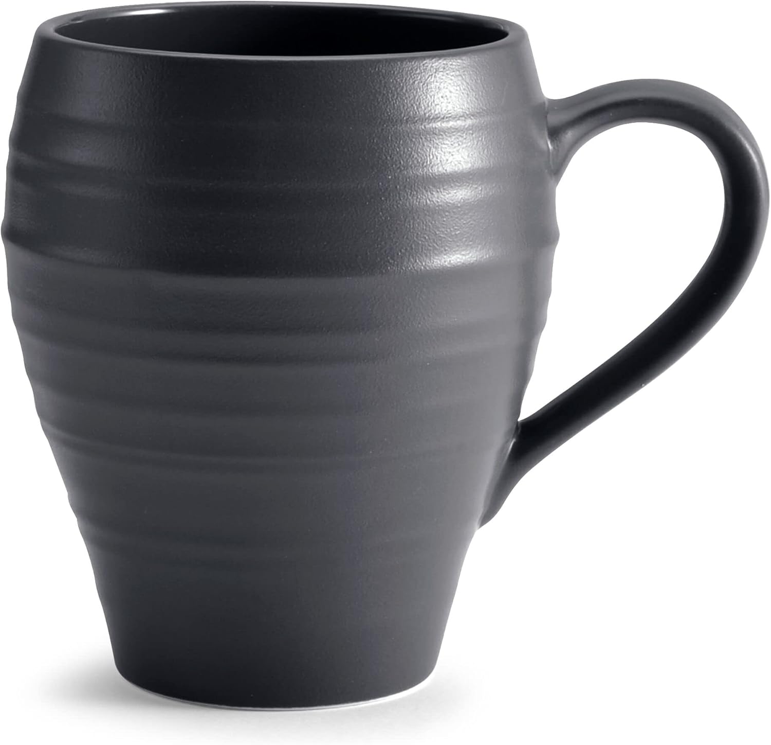 Mikasa Swirl 4 Piece Place Setting, Service for 1, Graphite