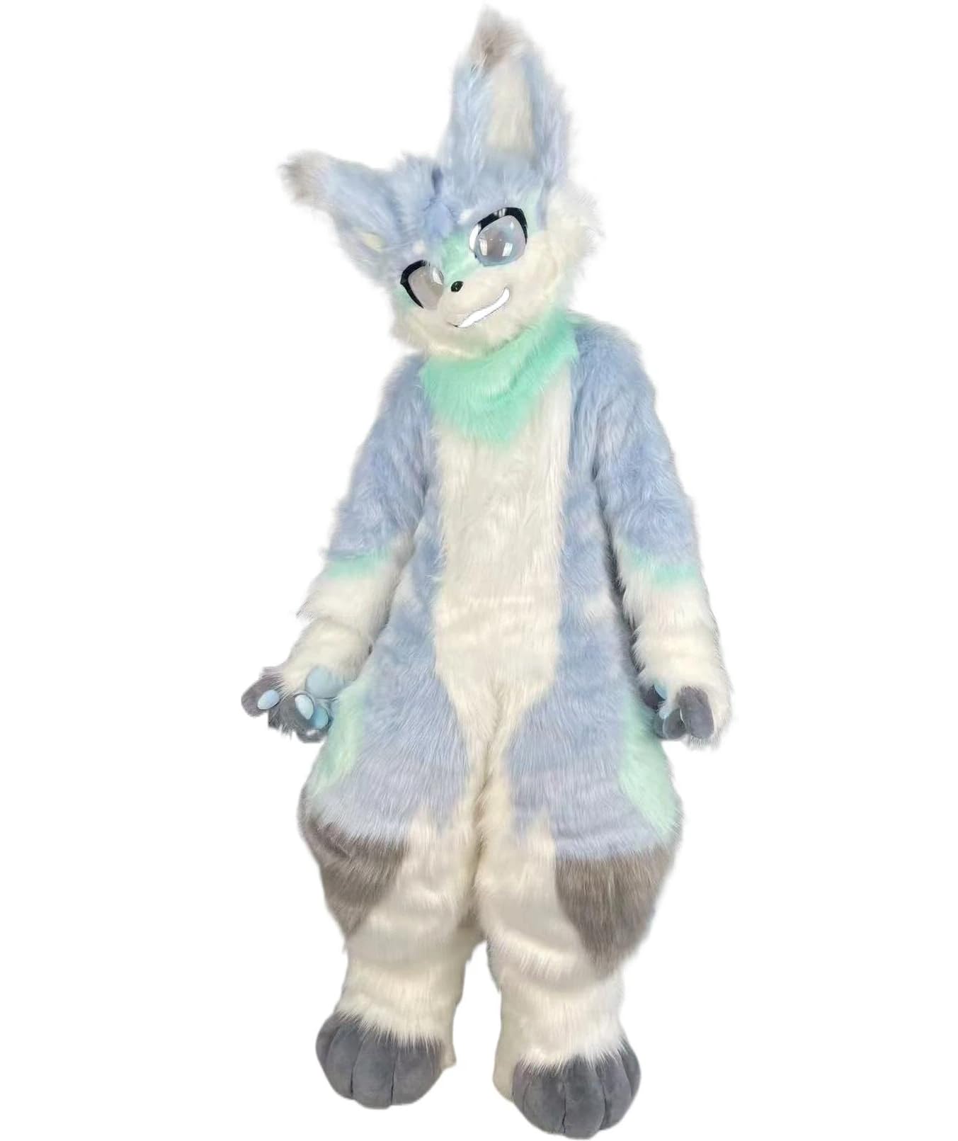 Furry Fursuit Kemono Cat Fox, futrzany futrzany kostium maskotka, na imprezę przebranie na karnawał