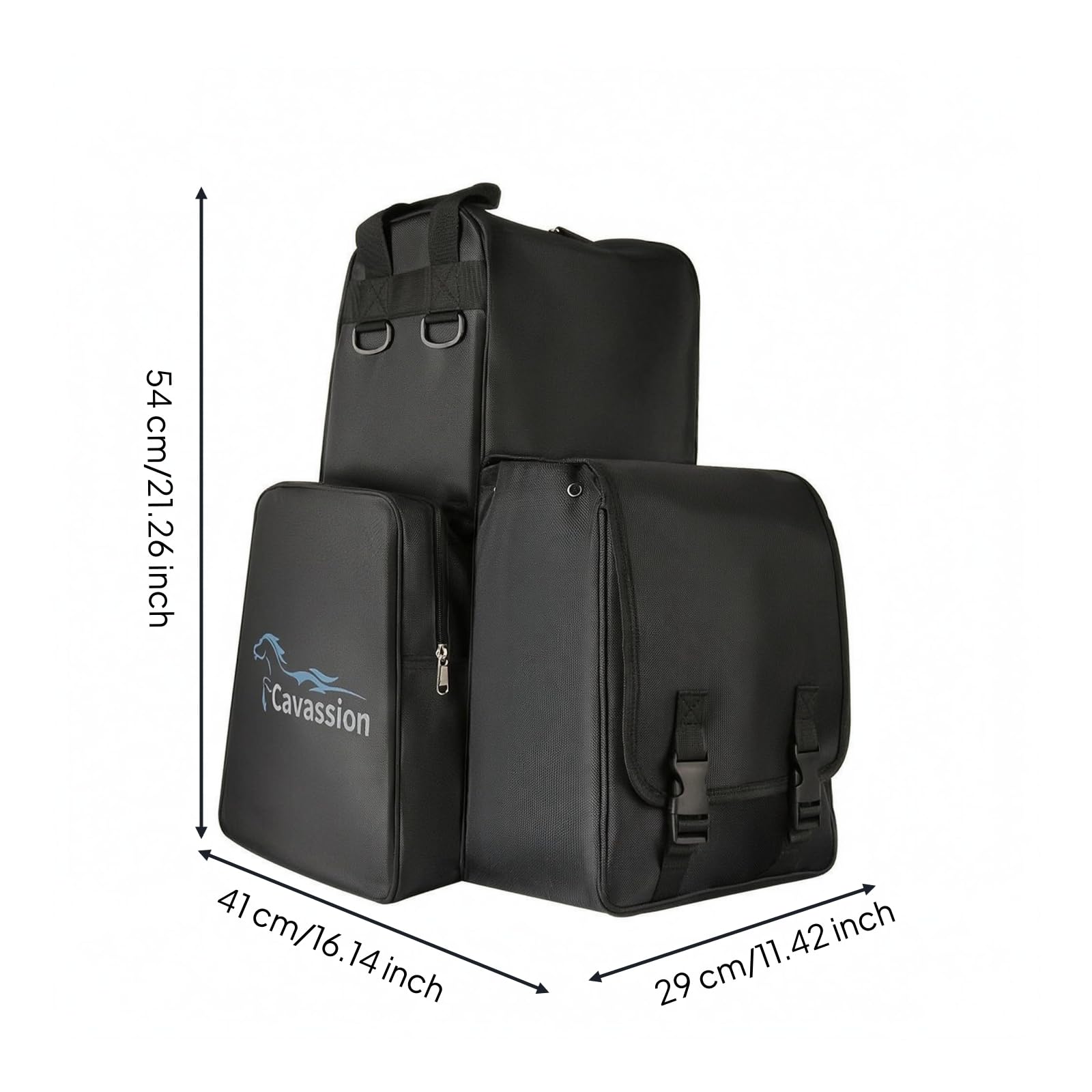 MagiDeal Borsa Equestre Organizzazione Attrezzatura Borsa Portaoggetti Borsa da Borsa da Maneggio con Struttura Rigida con E Cerniera Adatta per Spostamenti tra Lezioni di Equitazione