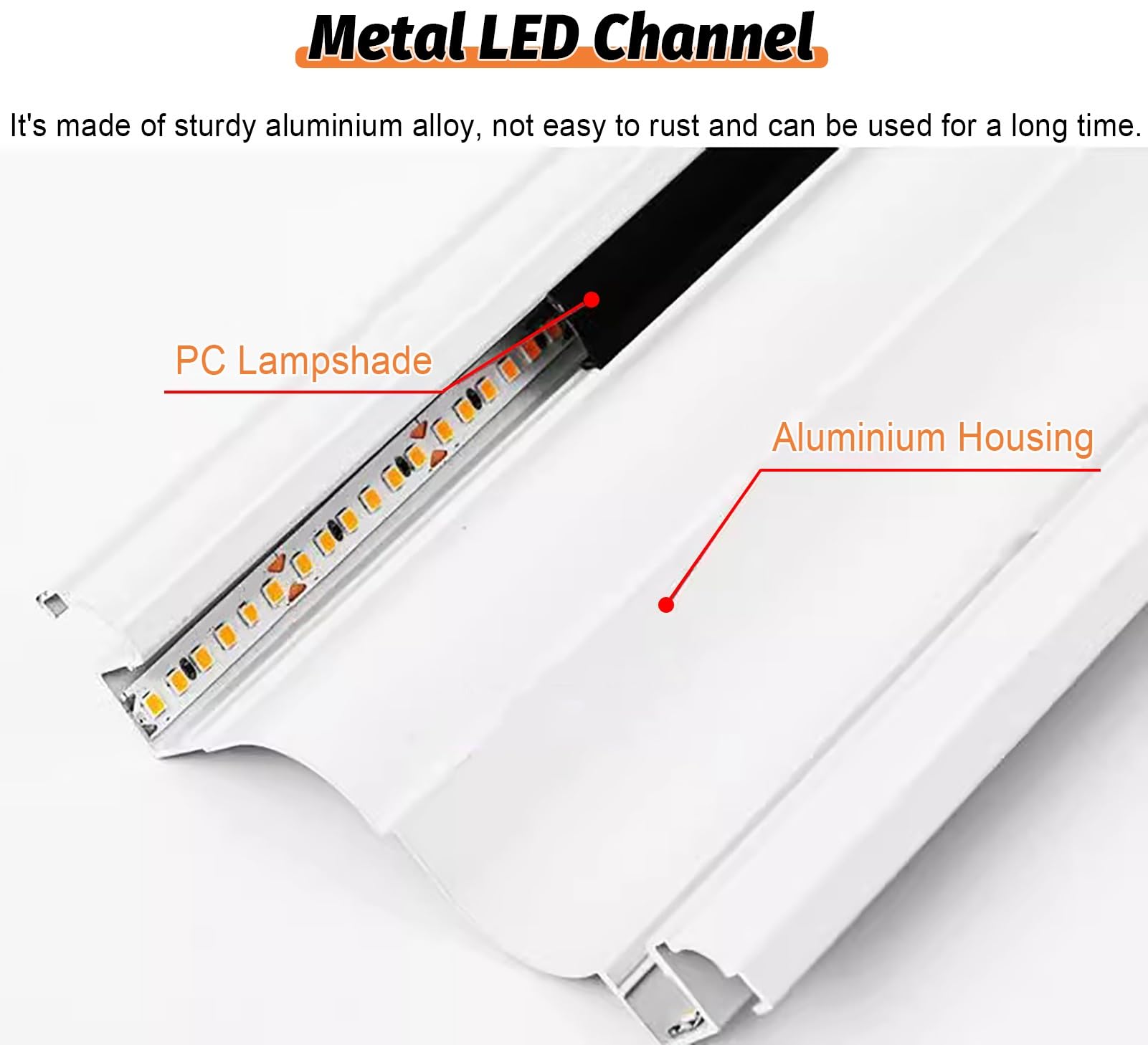 Perfil LED Moldura Corona Borde de Pared Doble Cara Canal de Iluminación en Tira, Difusor de Moldura de Corona LED para Cocina Baño, Sin Ranuras Hogar Carcasa de Barra de Luz de Techo(Black,1m (3.3 ft