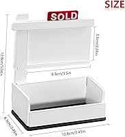 Vista 2 de Estante de exhibición de tarjetas de visita, soporte para tarjetas de visita de bienes raíces, soporte de madera para suministros de agente