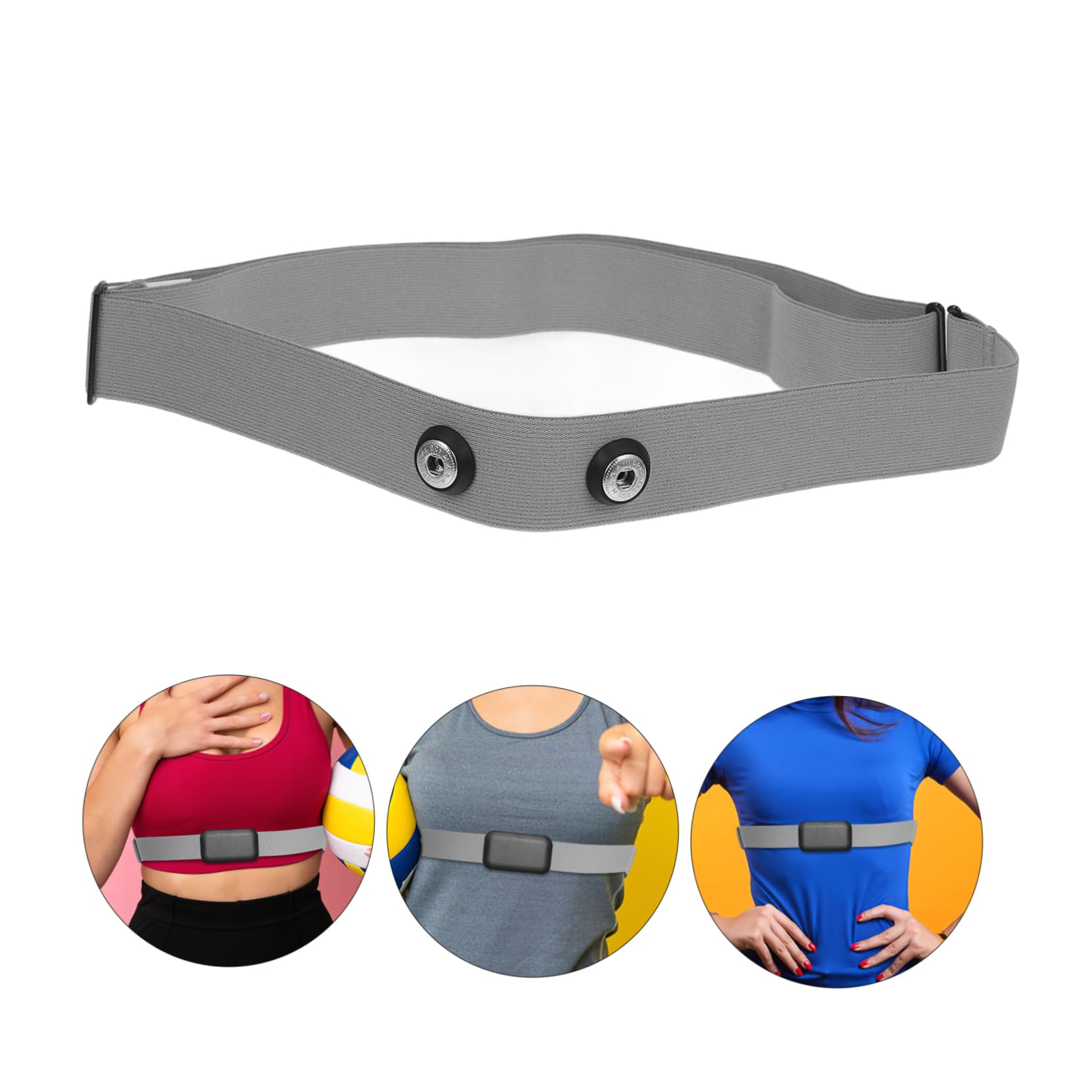 IWOWHERO Replacement Chest Strap Elastic Comfortable Soft Fabric Outdoor Sports Monitor Chest