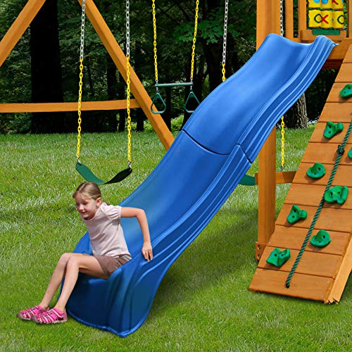 Swing-N-Slide Ws 5032 Olympus Wave Slide 2Piece Plastic Slide For 5' Decks, Blue #TOP1