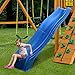 Swing-N-Slide Ws 5032 Olympus Wave Slide 2Piece Plastic Slide for 5' Decks, Blue