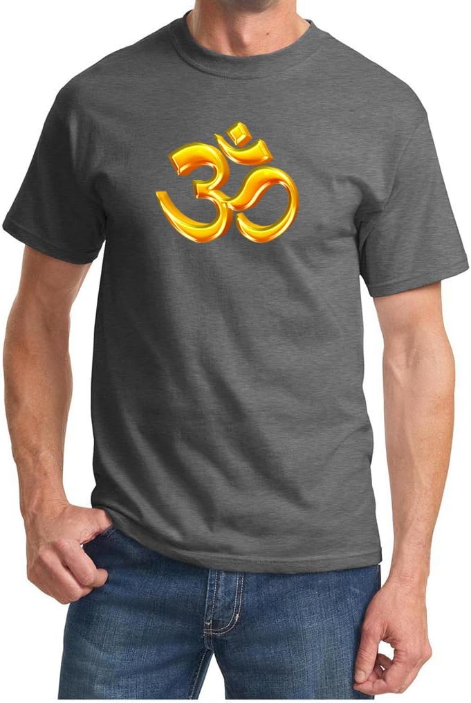 A&E Designs Mens Yoga Shirt 3D OM Tee T-Shirt
