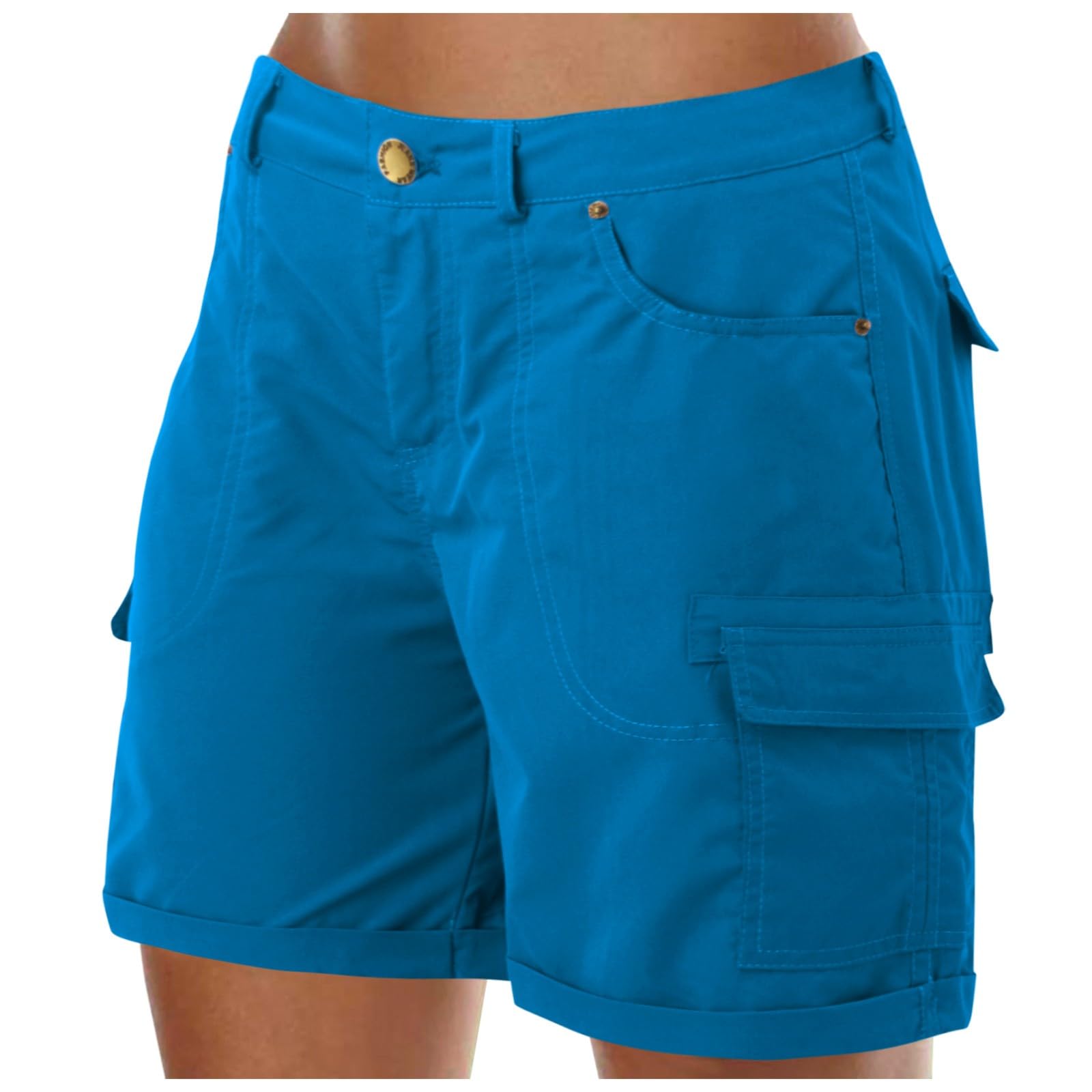 Pantaloni Cargo Con Vita Alta Da Donna