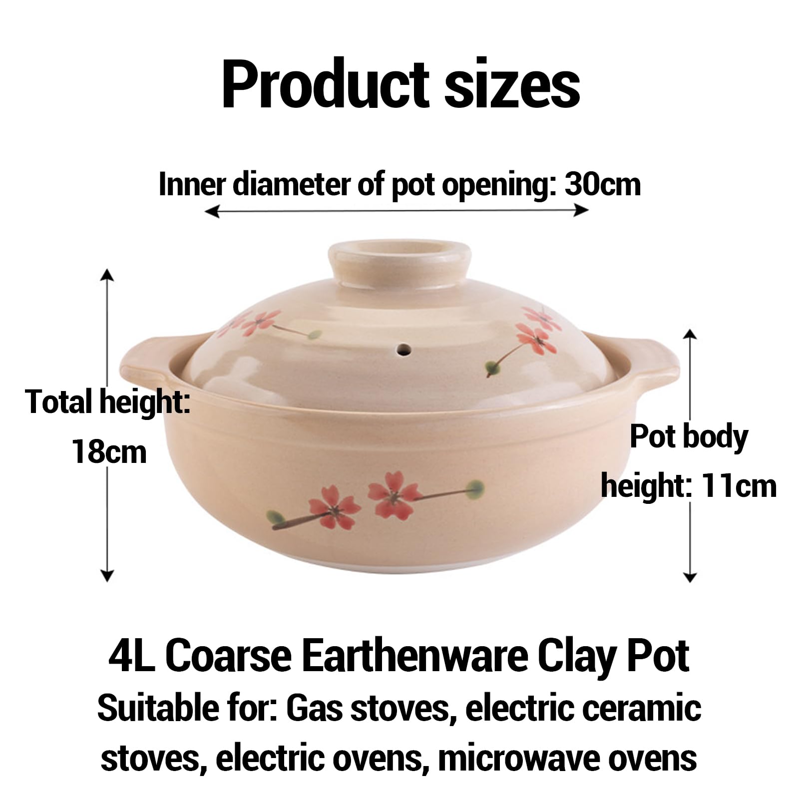 Cazuela Resistente Japonesa Al Caliente,Olla De Barro Japonesa con Tapas,Cacerola De CeráMica Japonesa Donabe Cocotte,Multifuncional,para MúLtiples MéTodos De CoccióN
