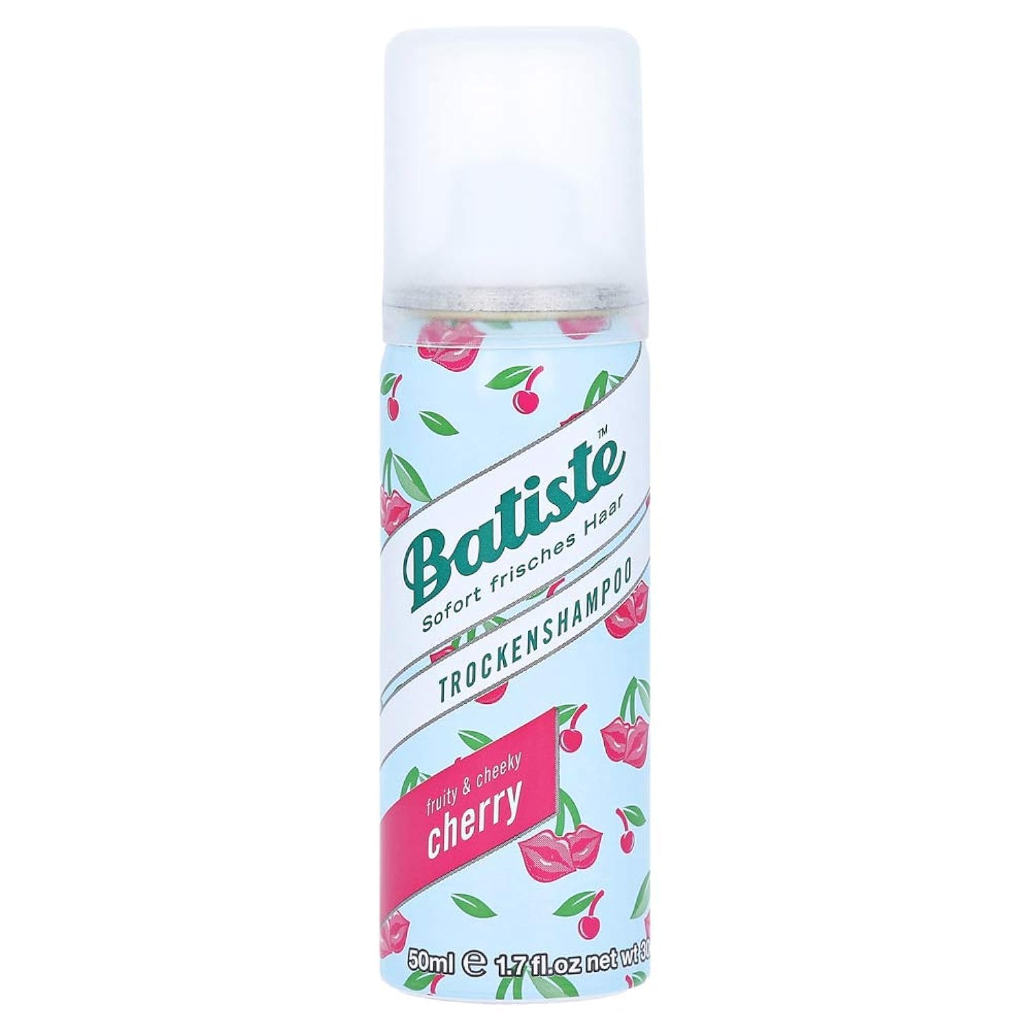 Batiste Instant Hair Refresh Dry Shampoo Fruity & Cheeky Cherry Fragrance, Absorb Oil Between Washes, Waterless Shampoo - 50 ml