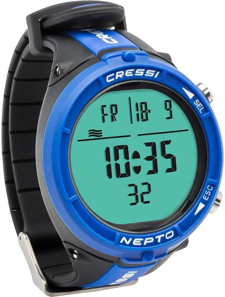 Nepto Watch Computer Blue - Freediving Watch/Computer, Blue, One Size, Unisex Adult
