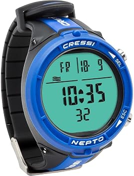 Cressi Nepto Watch Computer - Freediving Watch/Computer,One Size, Unisex Adult