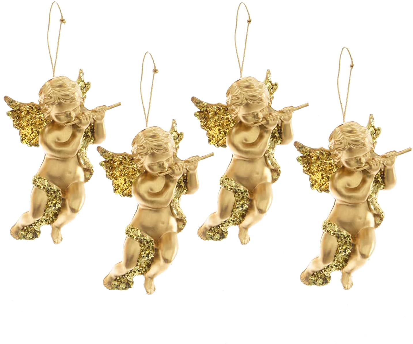 Buy PartyToko 4 Pcs Christmas Angel Ornament Mini Angel Figurine Cupid