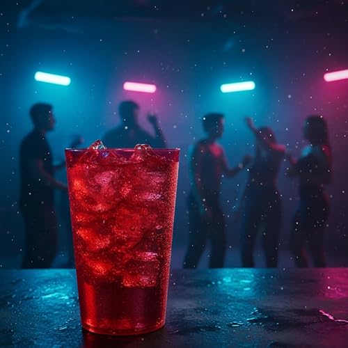 Vista 73 de Juego de 12 vasos de color transparente de 5 oz. Vasos de té helado reutilizables de alta calidad, apilables, aptos para lavavajillas, resistentes a