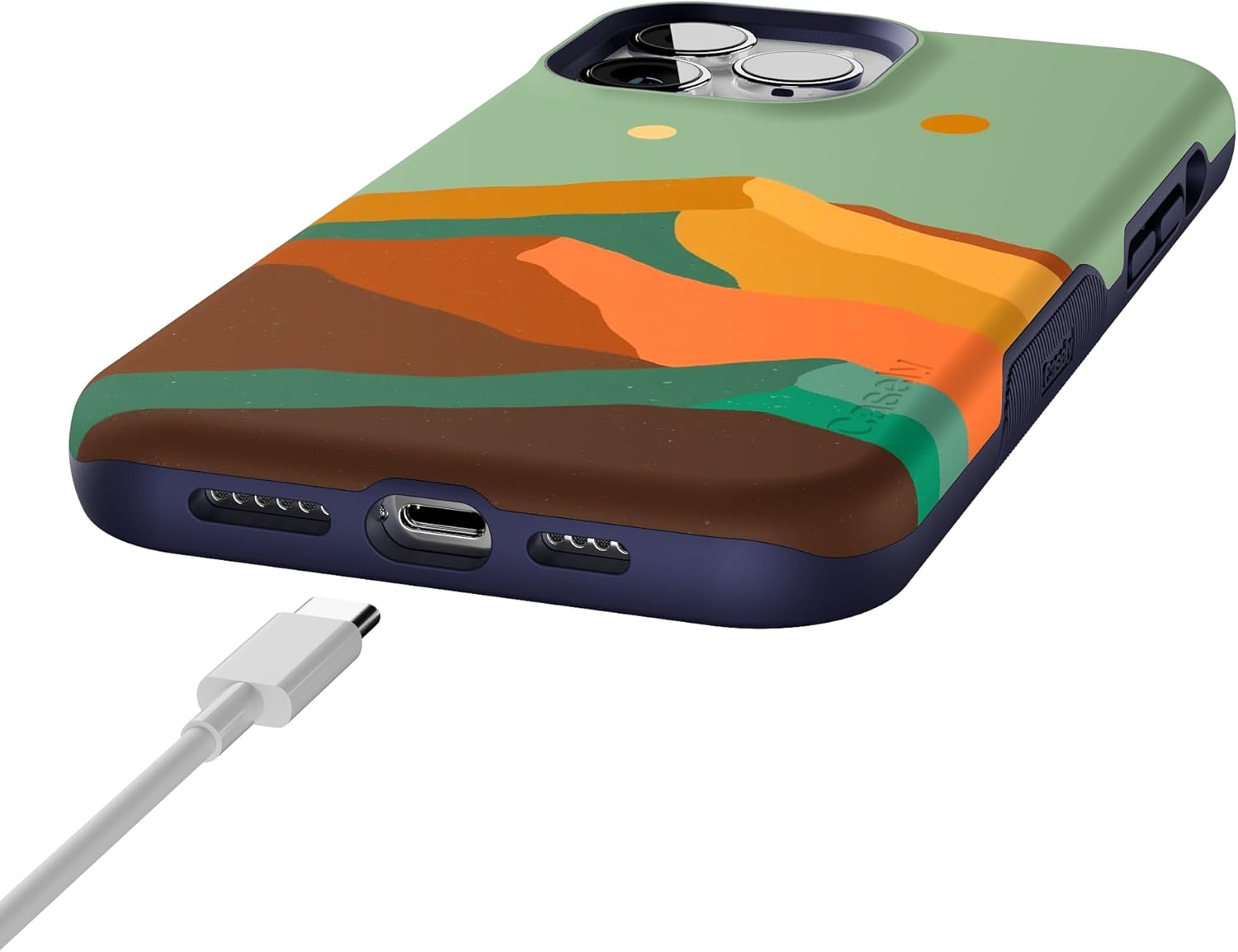 Casely iPhone 13 Pro Max Case | Endless Peaks | Colorblock Mountain | Bold Protective Design | Compatible with MagSafe