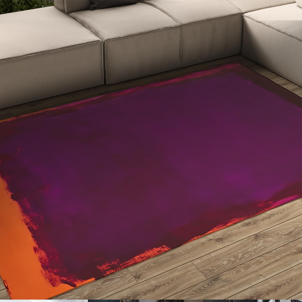 Minimalistyczny dywan 80 x 150 cm salon fioletowy kolor klocek dywanik dół łóżko niski antypoślizgowy sypialnia cienki składany duże artystyczne jedzenie domowe studio