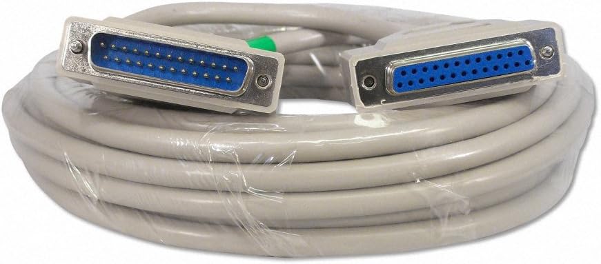 25 Foot DB25 25 Pin Serial Port Cable Male/Female RS232