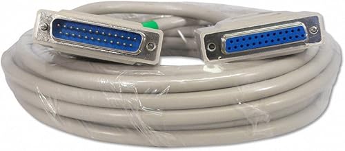 Your Cable Store 25 pies DB25 cable de puerto serie de 25 pines machohembra RS232