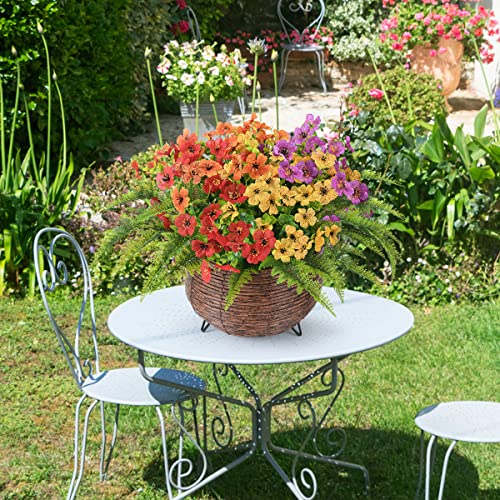 Zfprocess Artificial Daisy For Home Office Table Garden Decor, Daisy In With Hand-Woven Basket, Artificial Daisy Flower Arrangement, Fake Daisy In Baskets (Multicolor) #TOP2