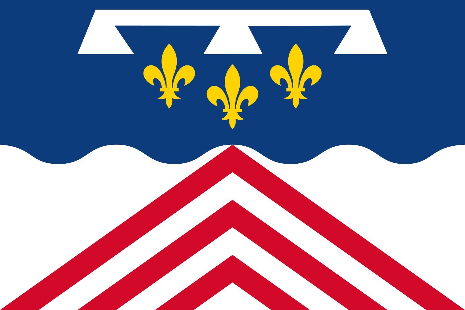 Drapeau Eure-et-Loir grand format tissu haute résistance