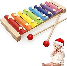 Wooden Xylophone with Drumsticks for Babies and Children – Children's Musical Instrument – Educational Gift