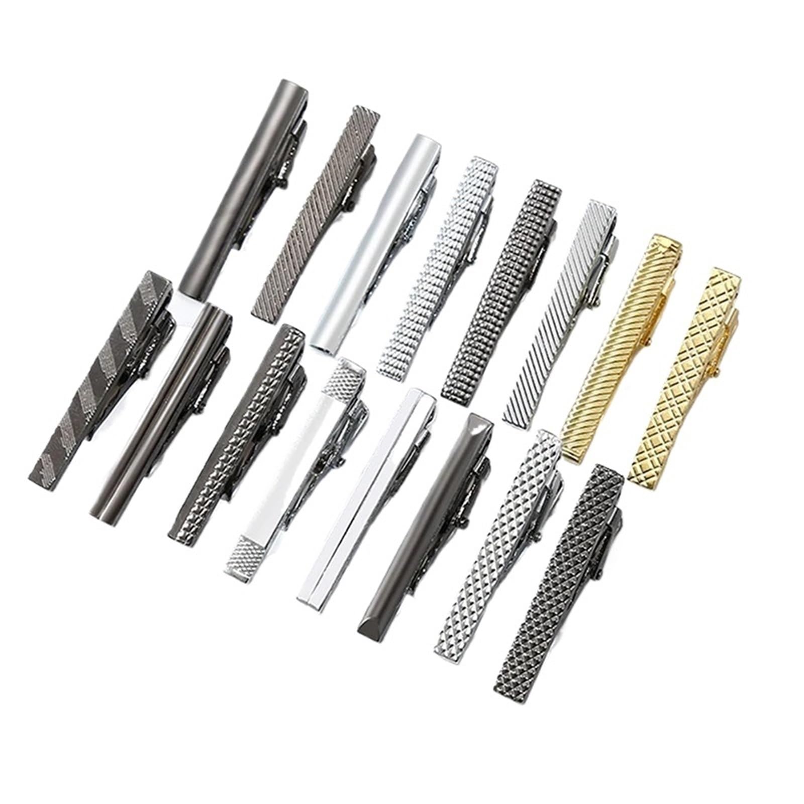 Krawattennadeln für Herren Krawattenklammer aus Metall for Herren, modisch, schlicht, for Hochzeiten, Krawattennadel, Herrenhemdschmuck, 4,5 cm