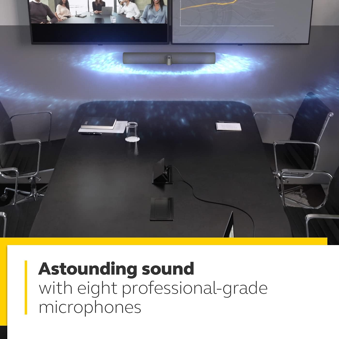 Jabra PanaCast 50 – Intelligent 180° Panoramic-4K Video Conference Camera, Full Room Coverage (Renewed)