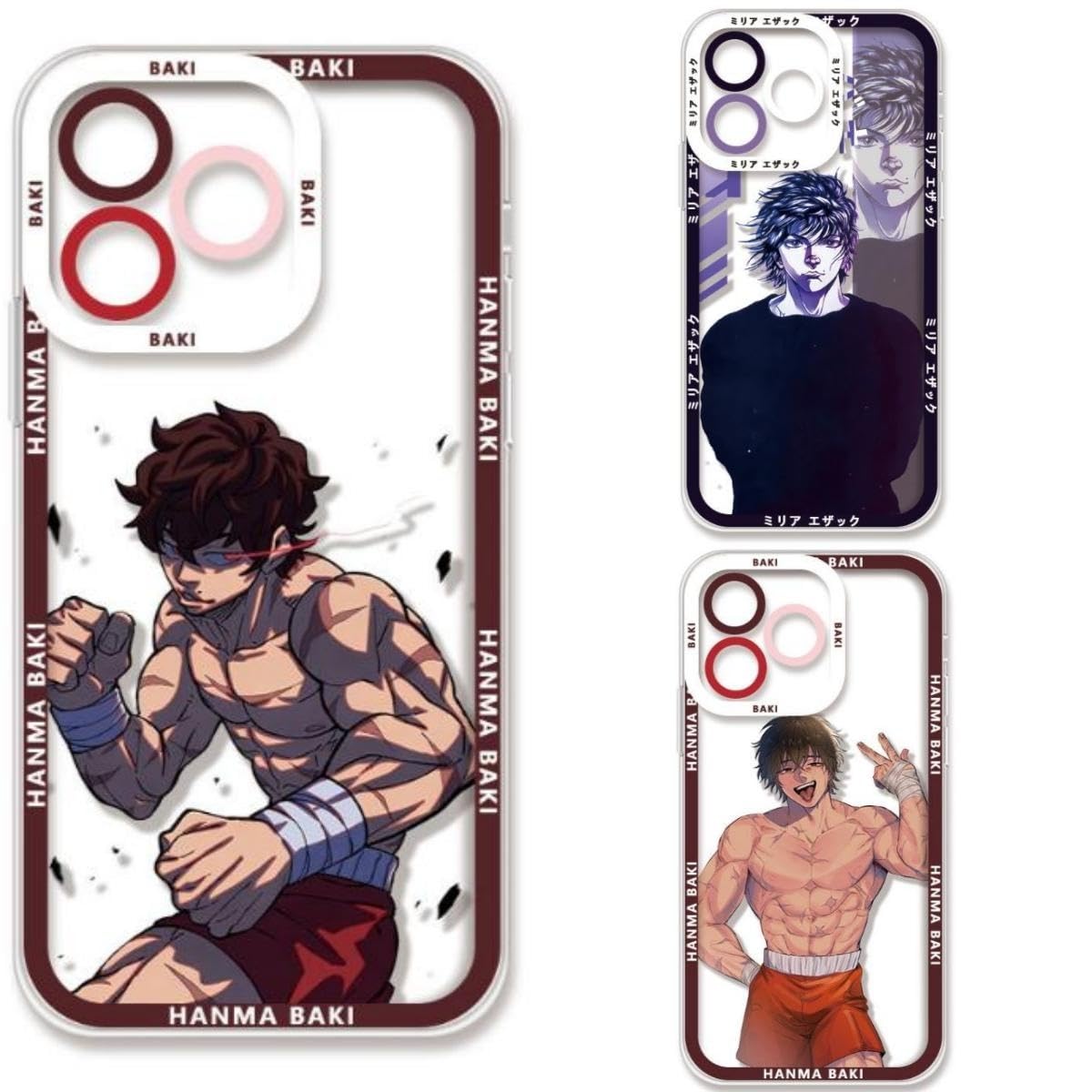 刃牙✕GIANTS 手帳型スマホケース Mサイズ　未開封未使用、箱凹みあり Amazon.co.jp: iphoneケース 範馬刃牙 スマホケース バキ 刃牙 鐸爾 柳
