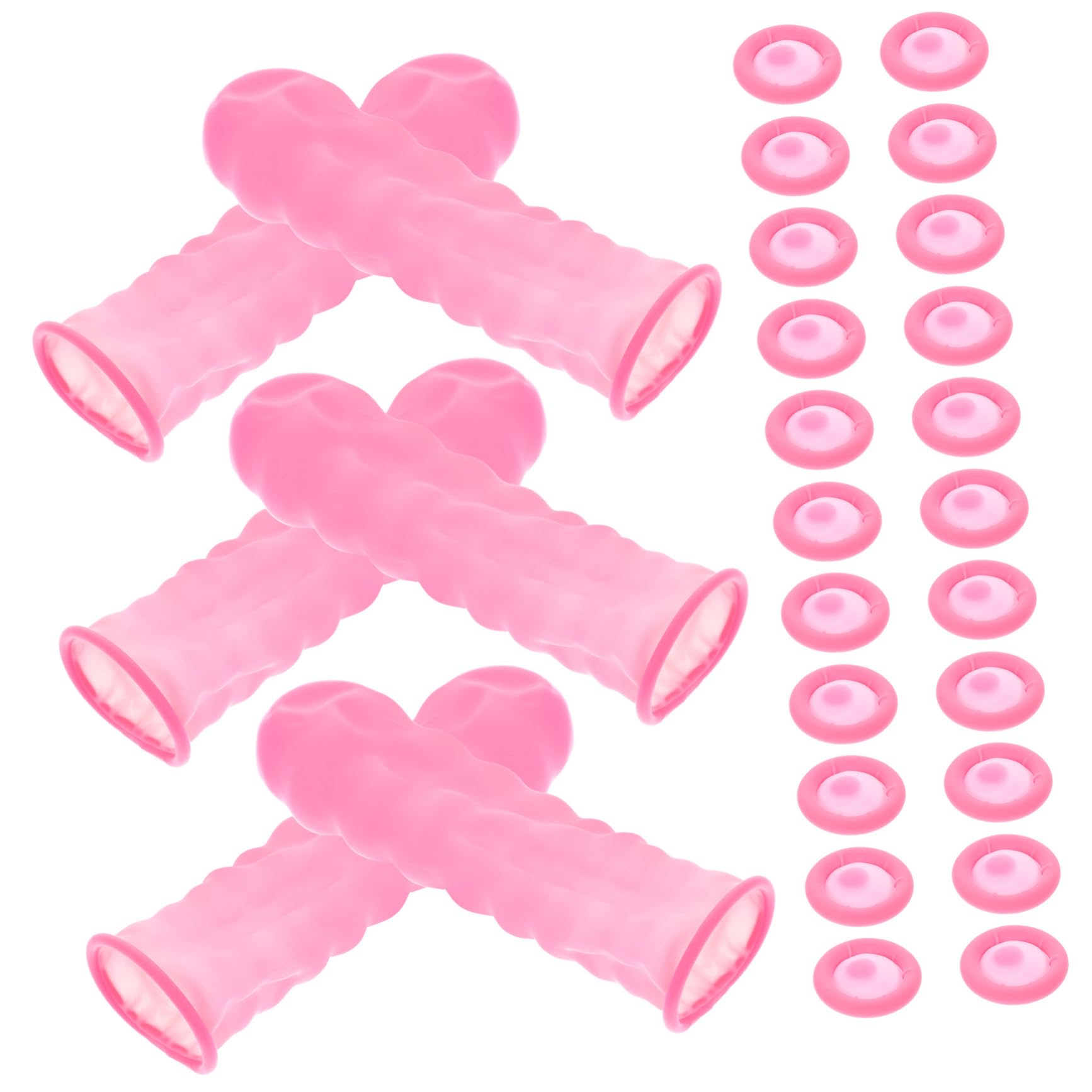 Mipcase Medium 100 Pack Pink Cut Resistant - Protective Covers for Fingers Thumbs Joints