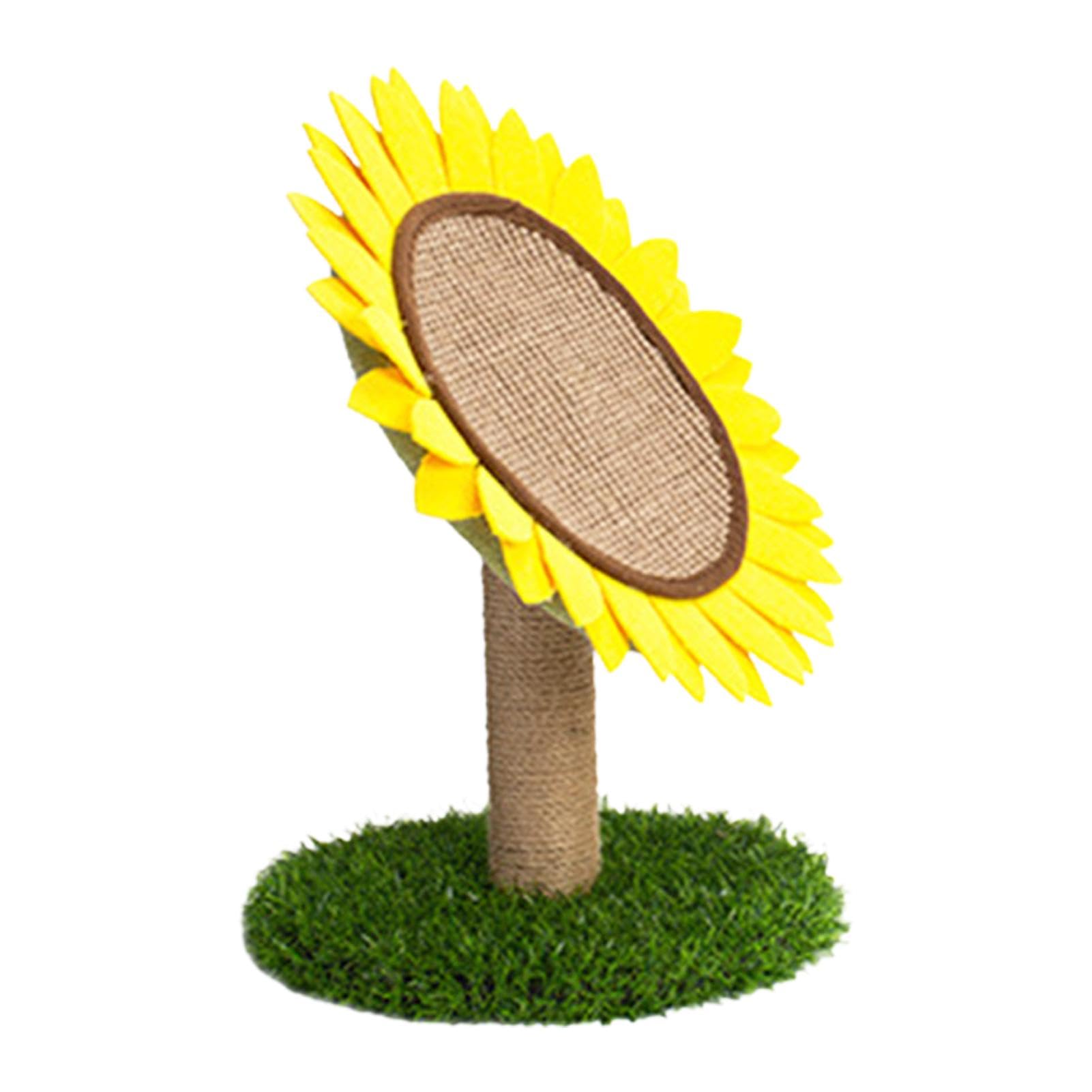 Tiragraffi per gatti a di girasole, simpatico tiragraffi per gatti con albero di gatto e fiori, forniture per animali domestici, accessori per gattini per attività interac | albero di gatto e fiori, forniture per animali domestici, per per attività intera