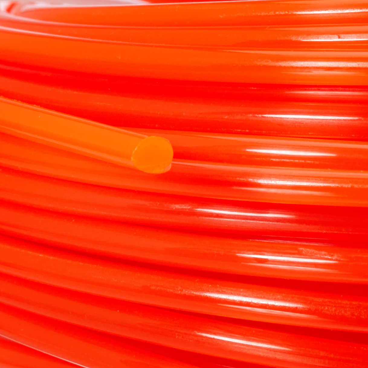 CON:P Żyłka do podkaszarki 2,4 mm x 25 m – żyłka zapasowa do podkaszarki – okrągły przekrój – czerwona/żyłka do podkaszarki / CMB322425
