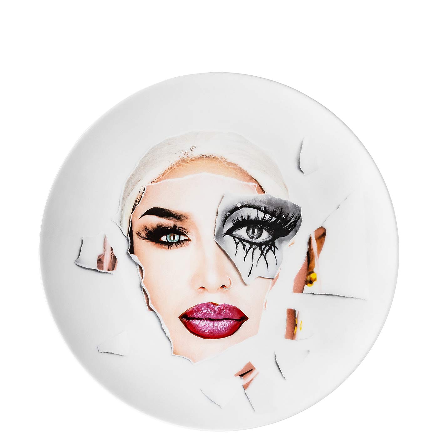 Plato Martin Schoeller Rosenthal Drag Queen #2 porcelana decorativa 28cm