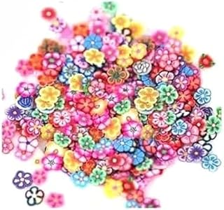 100 قطعة من ملصقات الأظافر الجل على شكل زهور