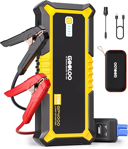 GOOLOO Booster Batterie 4000A Démarreur Batterie de Voitu…