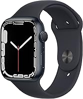 Vista 1 de Apple Watch Series 7 (GPS, 45MM) - Midnight Aluminum Case with Midnight Sport Band (Renewed Premium)