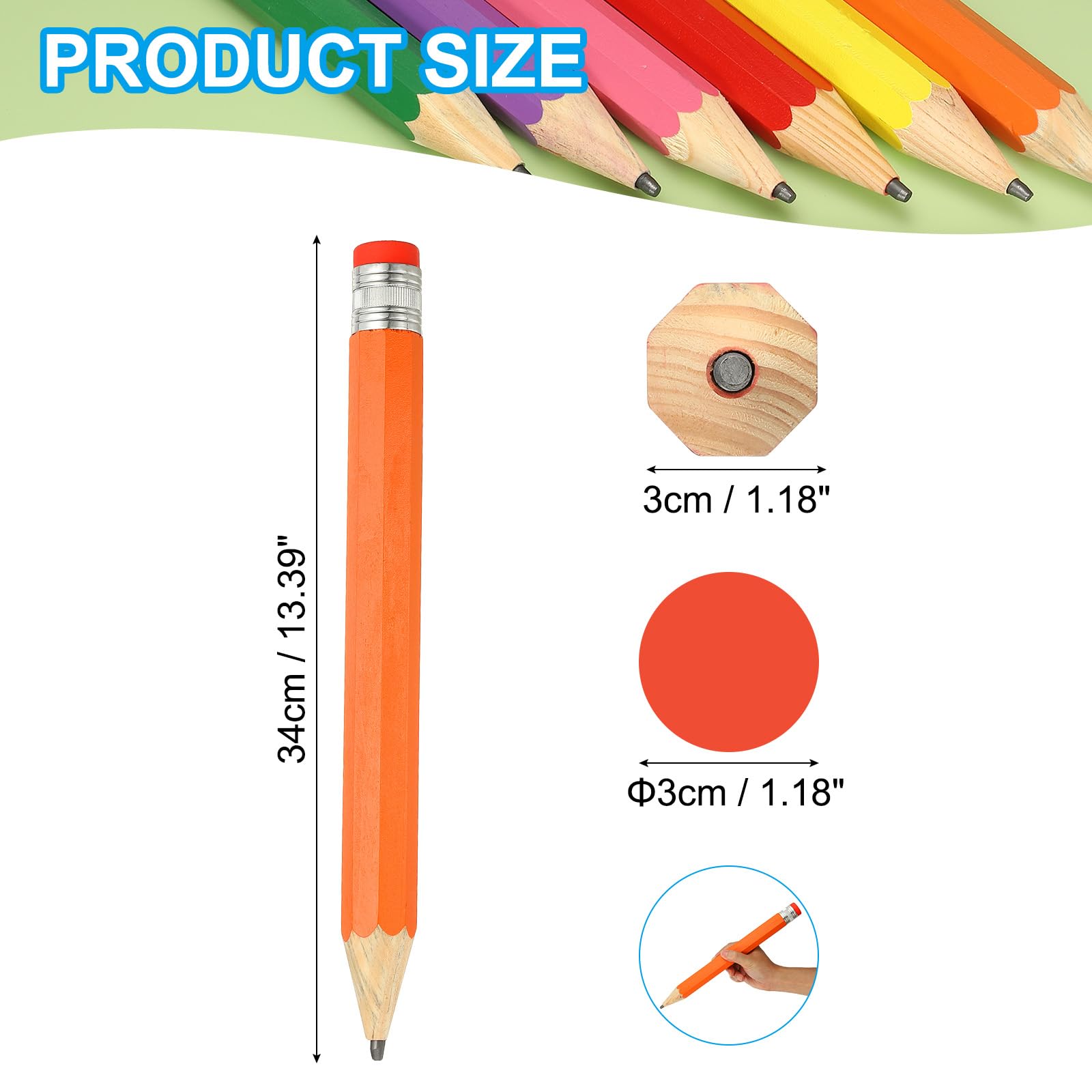 PATIKIL Wooden Giant Pencil - Image 2