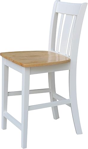 Miniatura 132 de International Concepts San Remo Taburete alto de bar, gris pardo lavado gris topo lavado,Espresso,Marrón,Beige,Negro -,Hickory/piedra