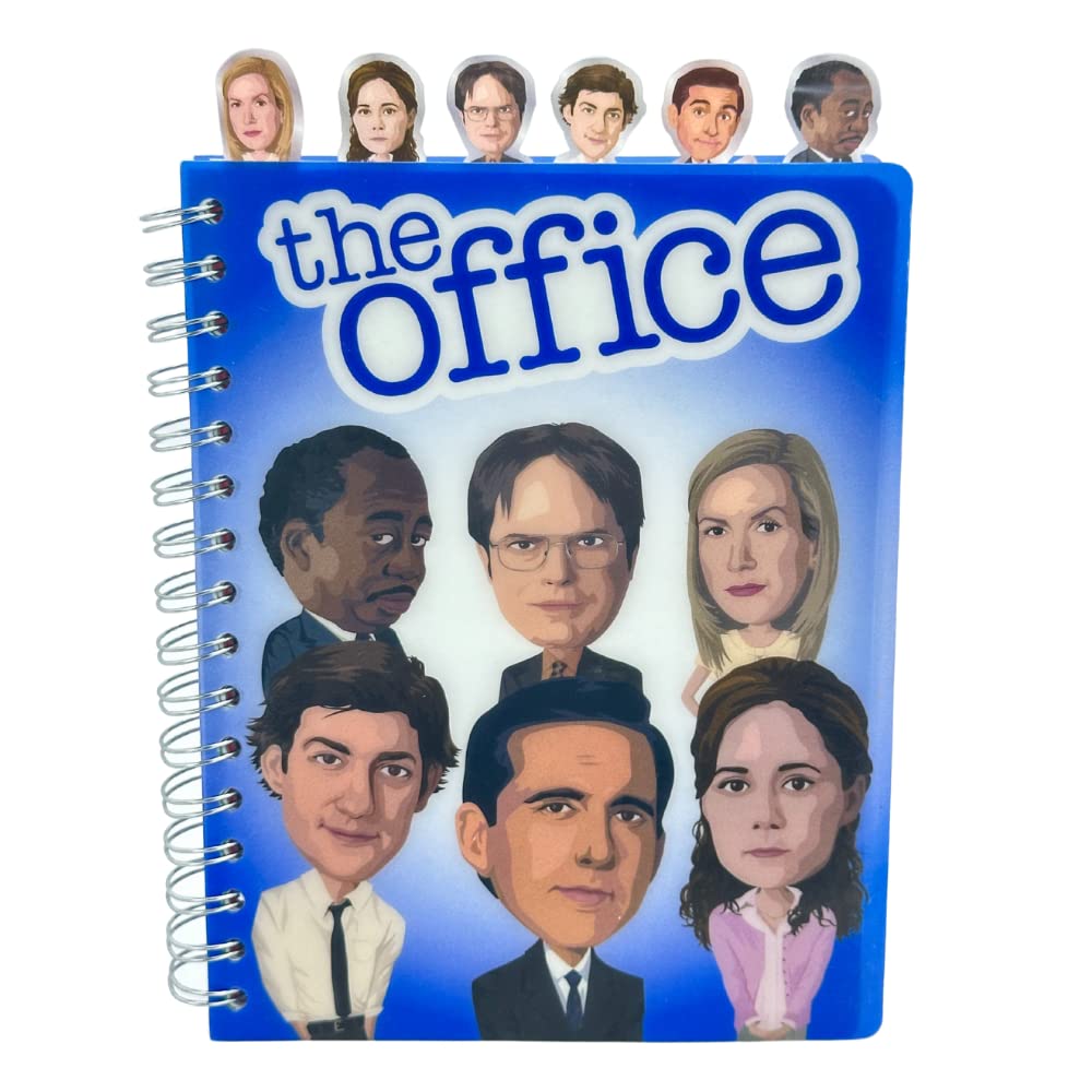 The Office Journal with Character Tabs, Spiral Binding and Flexible Plastic Cover, 8 x 7 inches — image 1