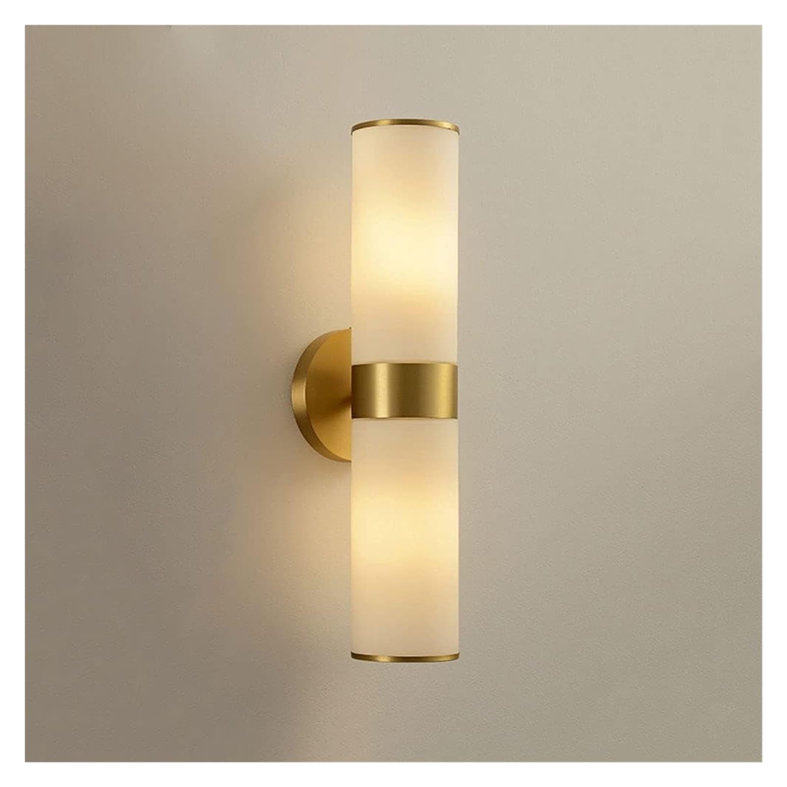 ZTCHSENZT Brass Wall Light Modern Glass Indoor Vanity Wall Sconce, E14 Copper Wall Lamp Modern Headboard Lighting Fixtures Chandelier,Glass