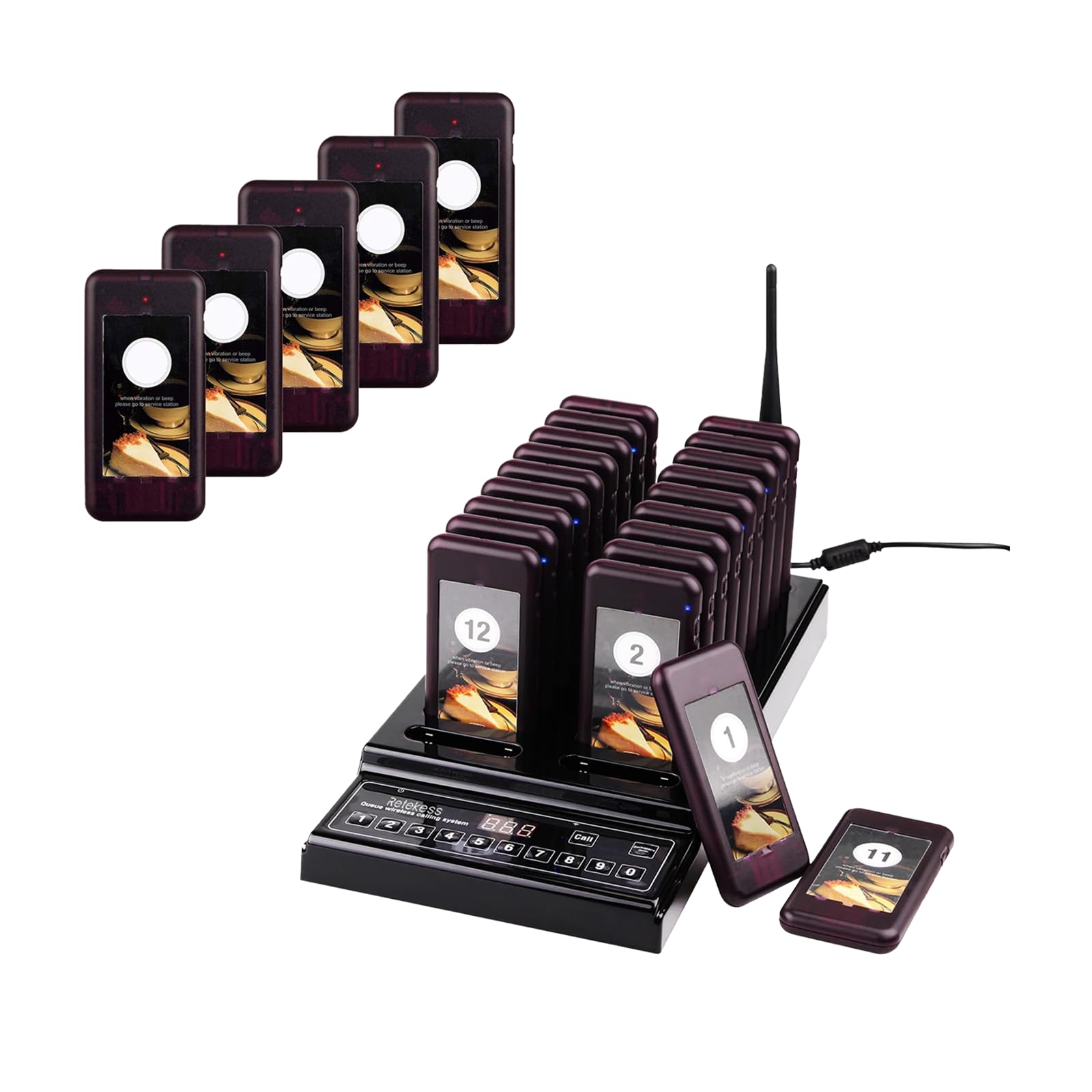 Retekess T112 Bipeur Restaurant, 20 Bipeurs, Offre combinée avec 5 Bipeurs