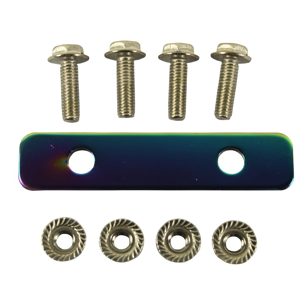 Bumper License Plate Frame Universal Black Ing Bracket Kit - Relocator Adapter For Car, Truck, SUV Bumper License Plate Mount - Foto 9