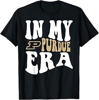 Purdue Boilermakers Era Black Officially Licensed T-Shirt