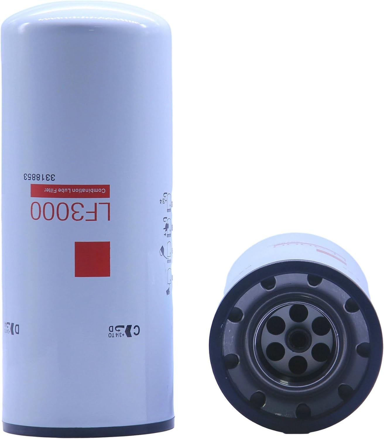 2 PCS LF3000 Filter Fits Cummins ISL9, L9, ISC8.3, N14, M11 Diesel Engines