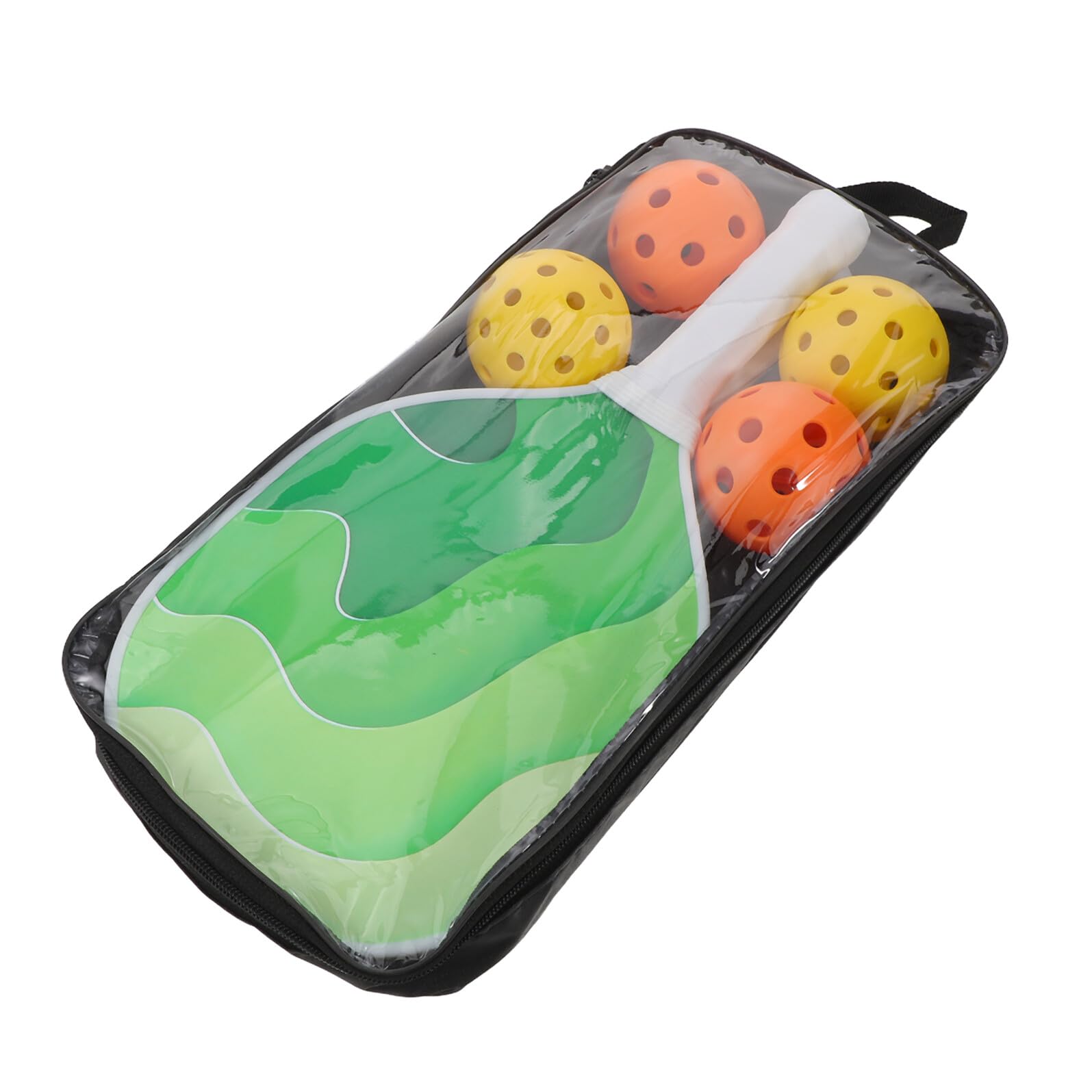 Anneome Set di Racchette da Pickleball in Legno per Principianti | Palle e Borsa Inclusi, Uso Indoor e Viaggio, Design Vivace e Bilanciato per Controllo