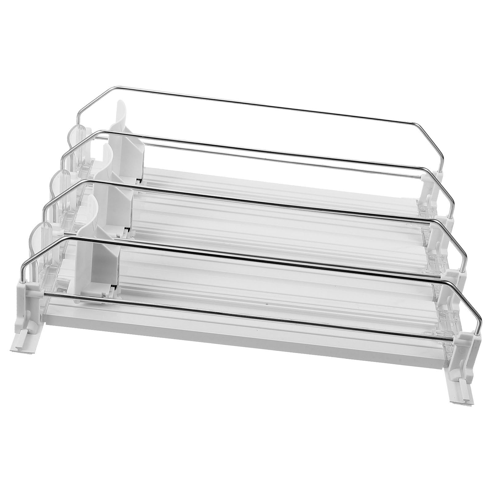 Garneck Distributeur Automatique de Boissons Facile à Utiliser Blanc en ABS et Fer, Outil de Poussée pour Rayonnage en Magasin de Proximité