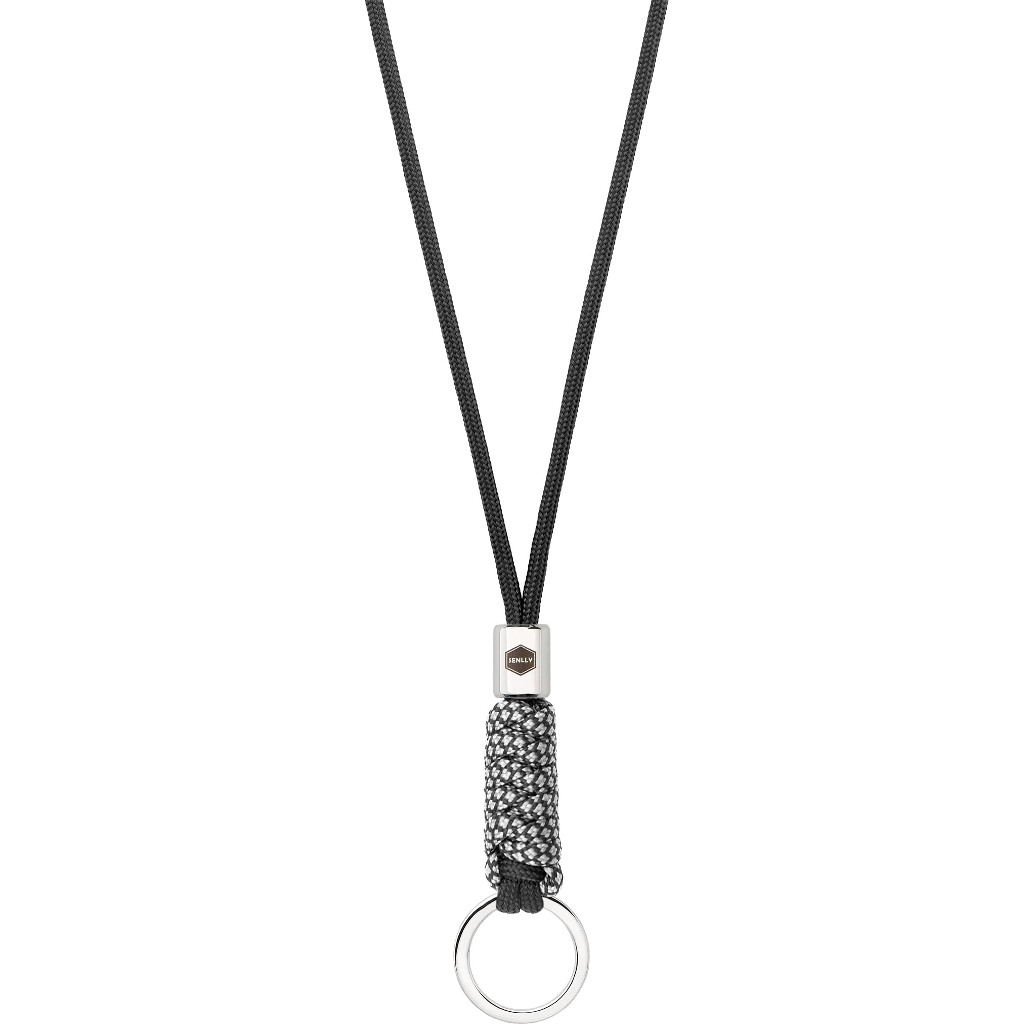 SENLLY Neck Lanyard Keychain for keys, Cell Phone, ID Badge Holder, Paracord Braided Design with Stainless Steel Hardware