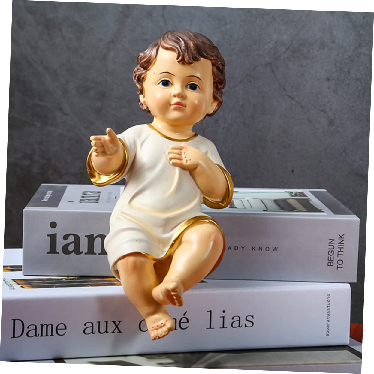 Cabilock 8 Piezas Religiosas Santo Niño Adorno Jesús Bebé Kit Decoración De La Puerta Jesús Religioso Natividad Niños Al Aire Libre Decoraciones De Navidad Decoración del Hogar