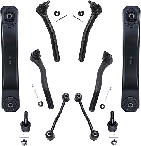 Miniatura 338 de Detroit Axle - Kit de suspensión frontal de 10 piezas para Chevy Trailblazer EXT GMC Envoy XL XUV Buick Rainier Isuzu Ascender Olds Bravada, brazos