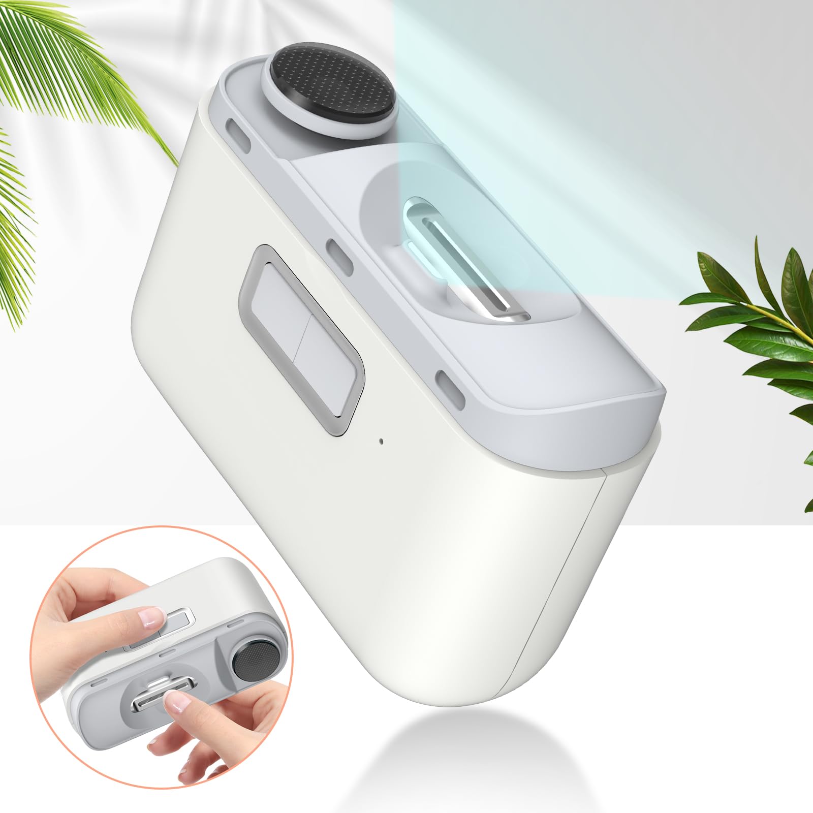 Cortauñas y lima eléctrica 3 en 1 (2025) - Recortador y pulidor de uñas automático con luz LED, recargable por USB, con compartimento para guardar las uñas, 2 velocidades, seguro para bebés, adultos y personas mayores.