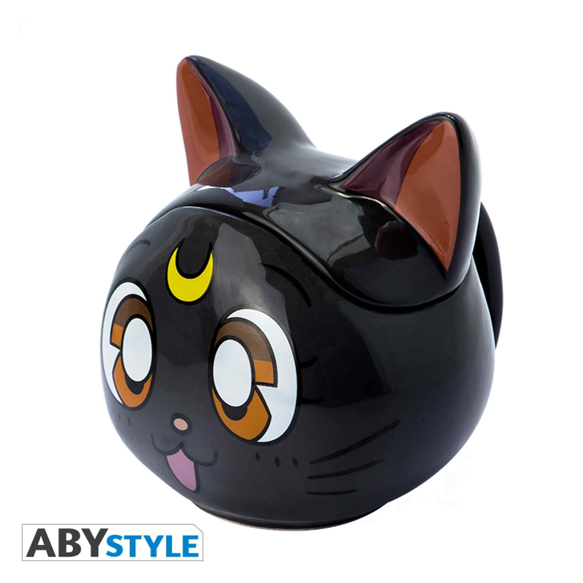 ABYSTYLE Tazza Ufficiale Sailor Moon Con Gatto Luna - Capacità 250 Ml - Adatta A Microonde E Lavastoviglie
